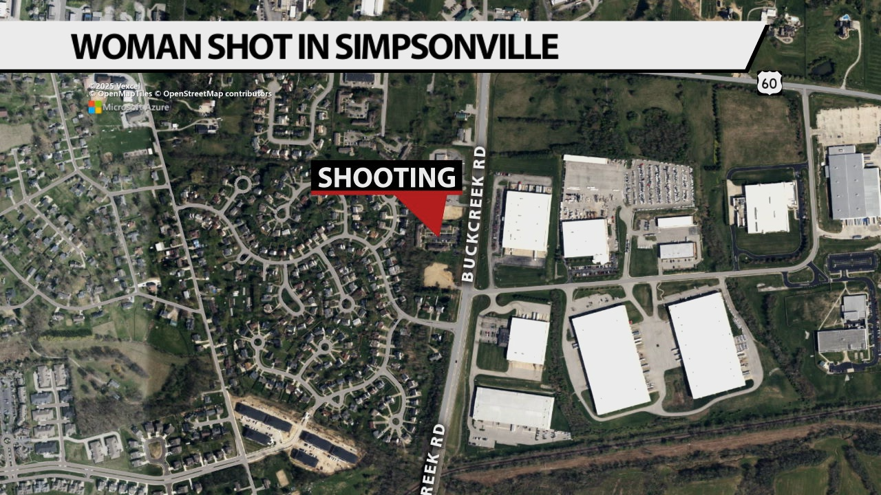 Simpsonville shooting map